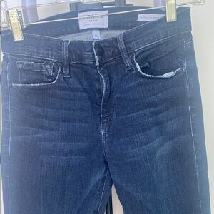 Frame women’s size 26 Skinny Dark Blue Distressed Denim Jeans
